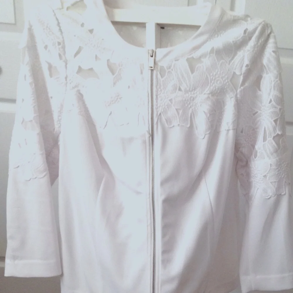 Ladies Alfani Zipper Spring Jacket - Picture 1 of 10
